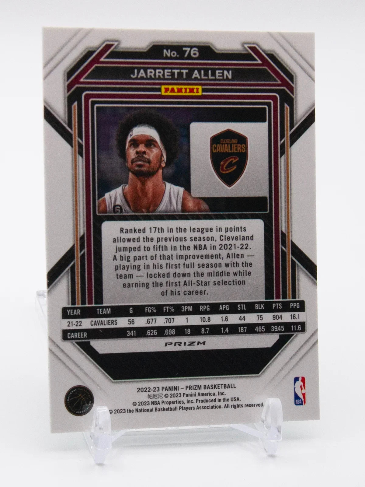 Jarrett Allen Panini Prizm Green 2023 #76