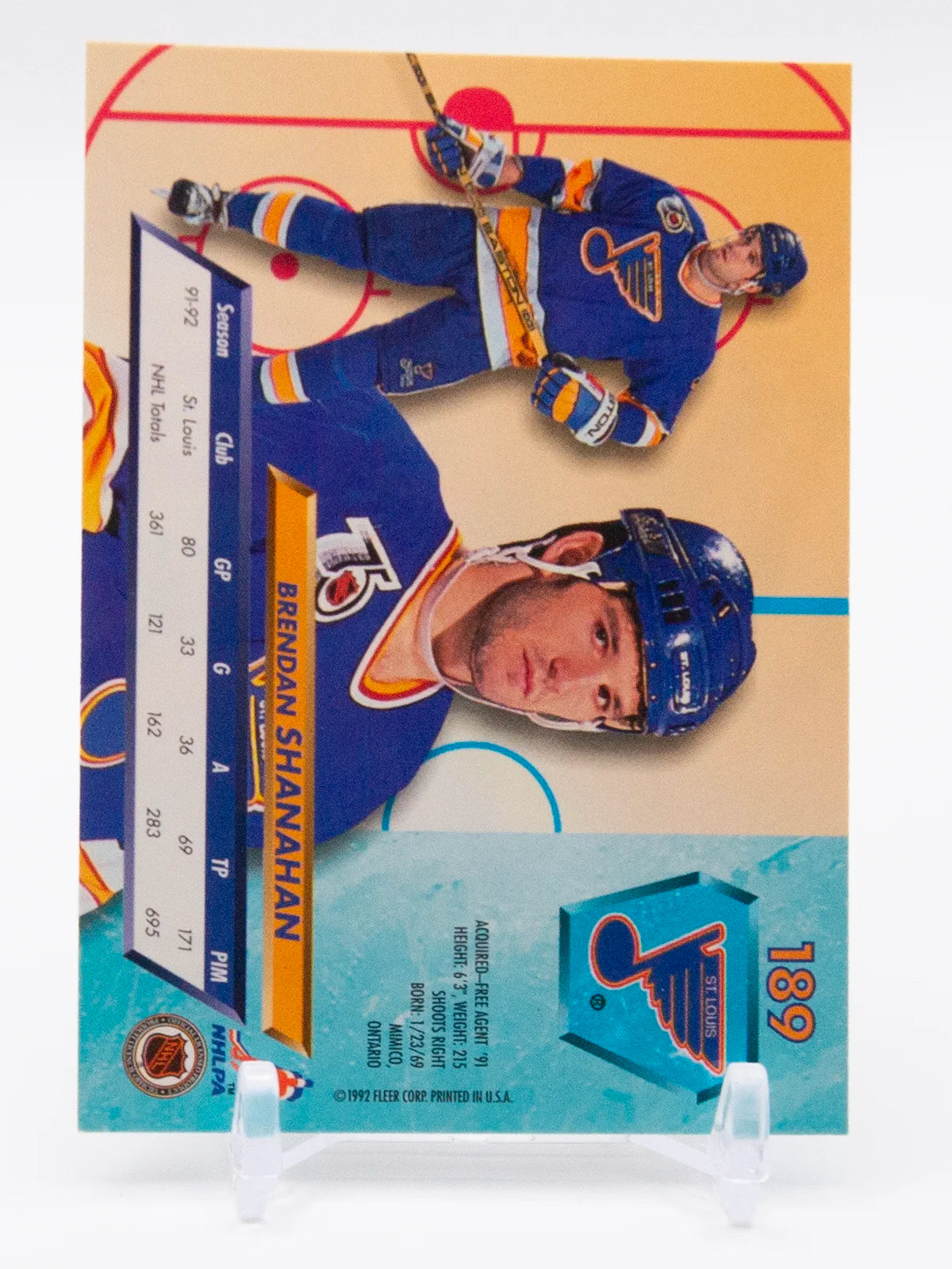 Brendan Shanahan Blues Fleer Ultra 1993-94 #189