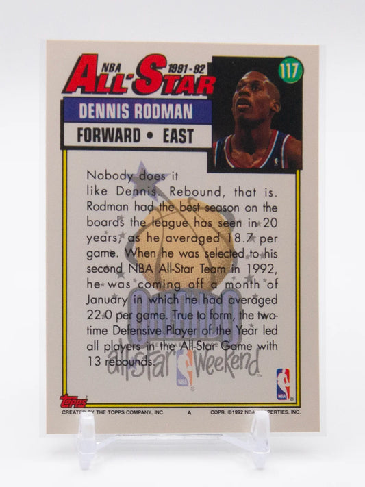 Dennis Rodman Spurs Topps 1991-92 #117