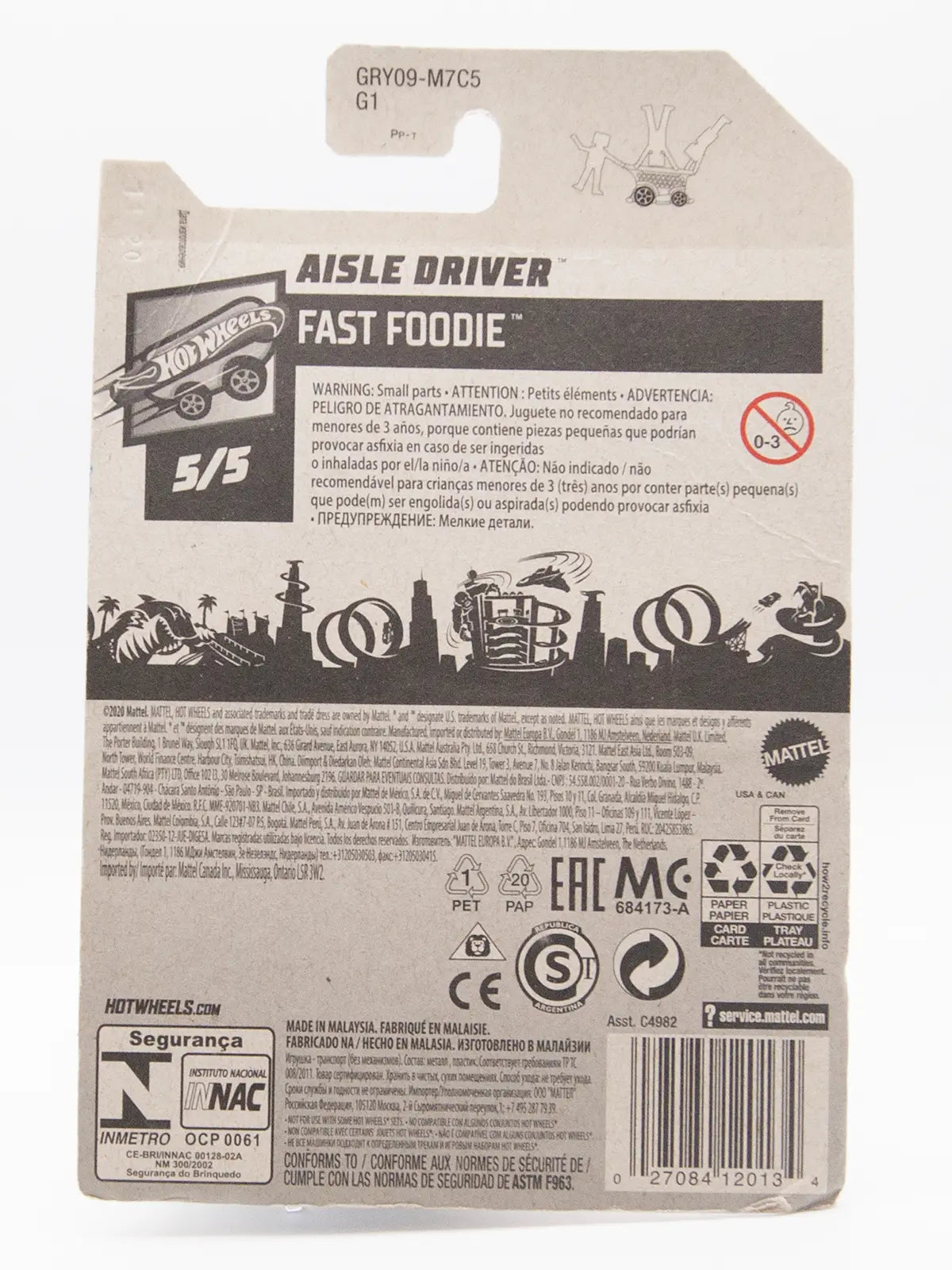 Hot Wheels Aisle Driver Yellow/Black Fast Foodie 109/250