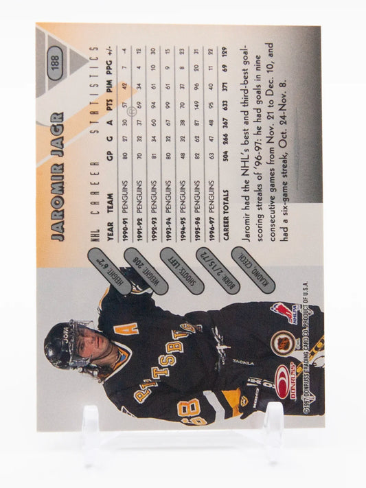 Jaromir Jagr Penguins Donruss Silver Press Proof 1997-98 #188