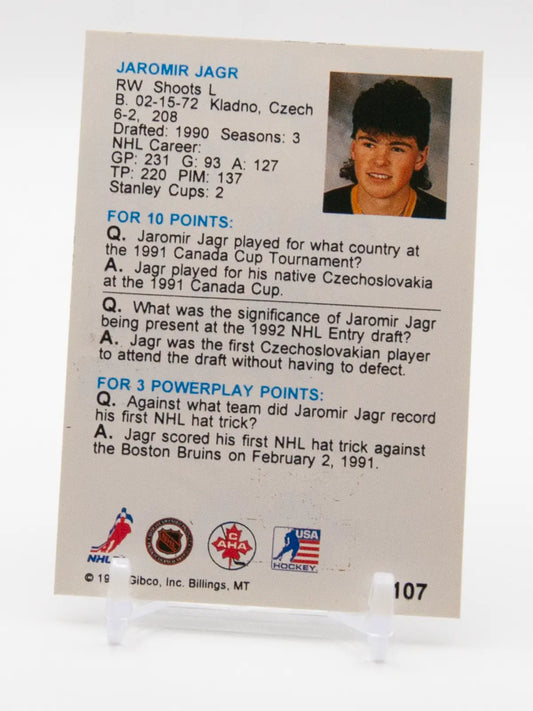 Jaromir Jagr Penguins Gibco Wit 1993-94 #107