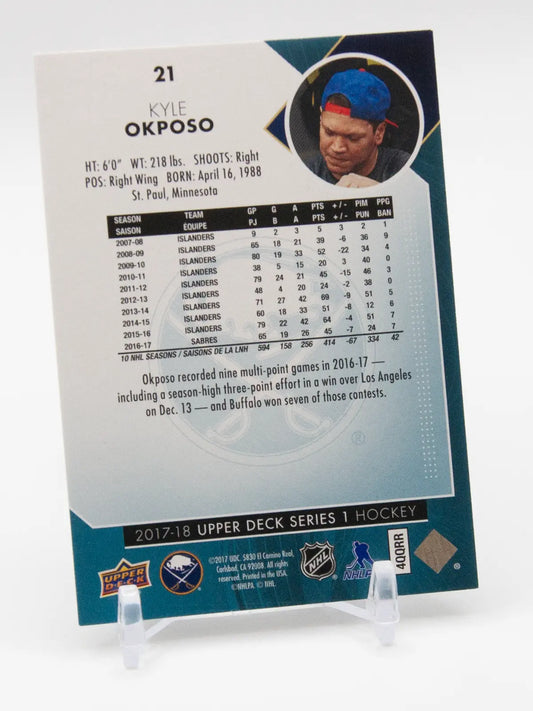 Kyle Okposo Sabres Upper Deck 2017-18 #21