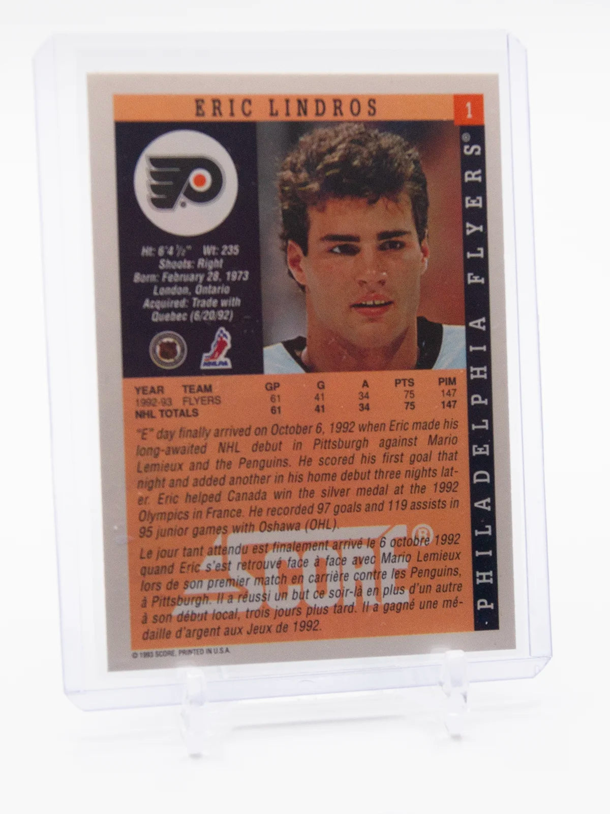Eric Lindros Flyers Score 1993-94 #1
