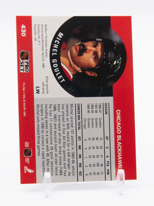 Michel Goulet Blackhawks Pro Set 1990-91 #430