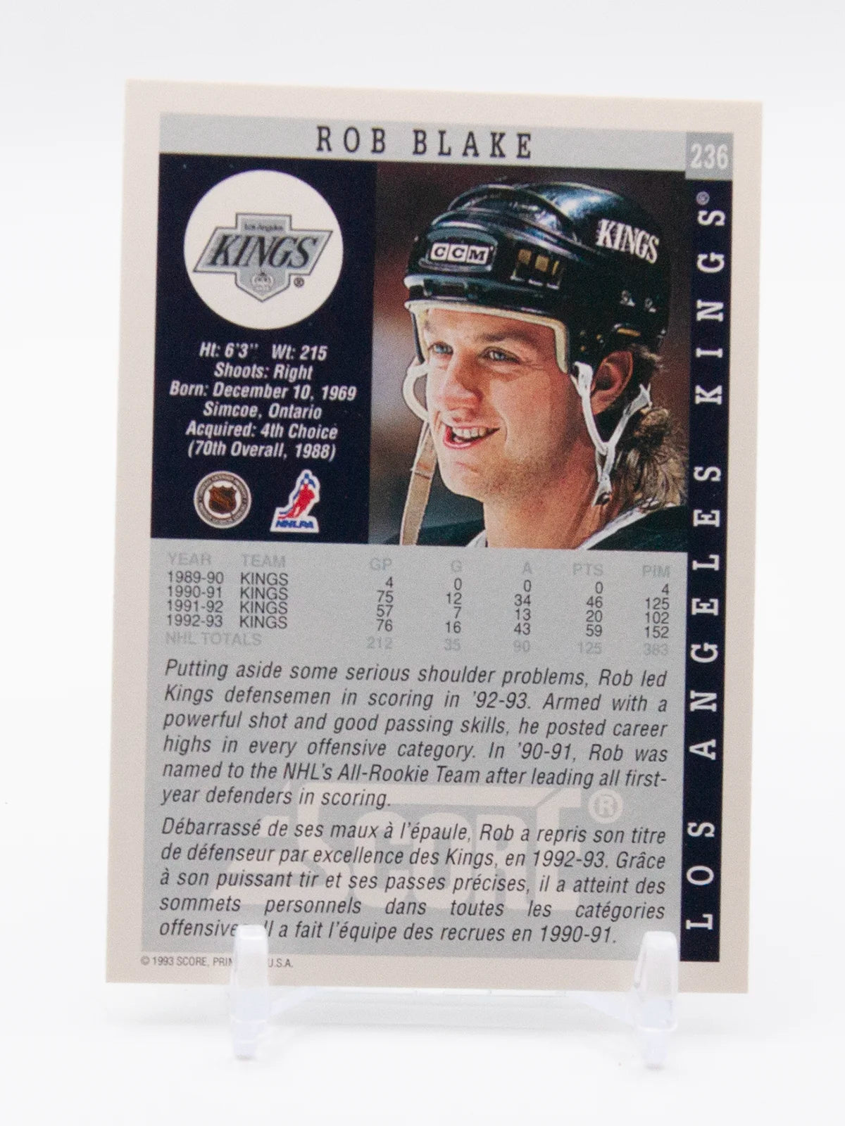 Rob Blake Kings Score 1993-94 #236