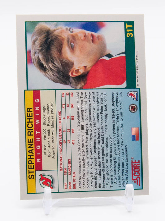 Stephane Richer Devils Score 1991-92 #31T