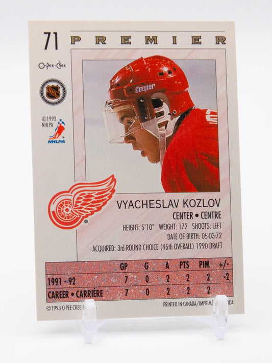 Vyacheslav Kozlov Red Wing O-Pee-Chee Premier Rookie 1992-93 #71