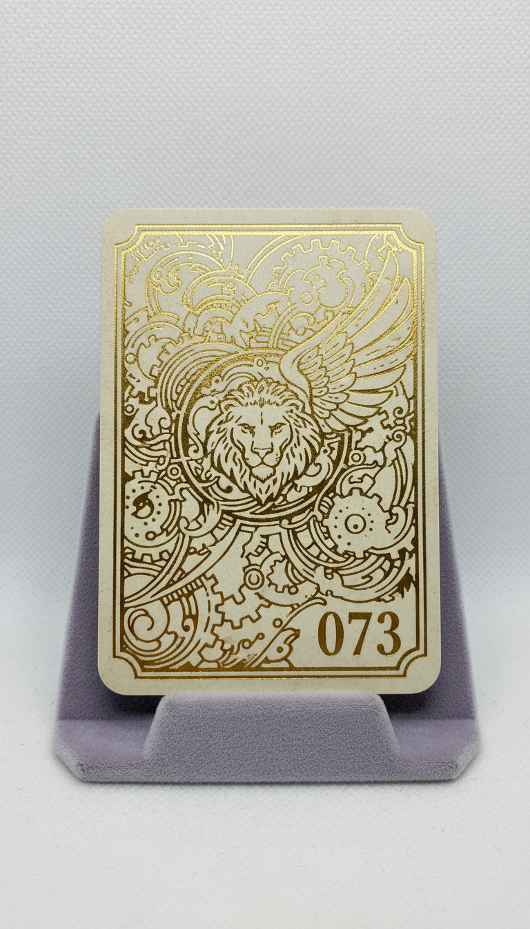 Carte Golden Relic à estampage doré