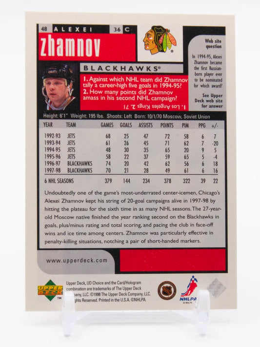 Alexei Zhamnov Blackhawks Upper Deck Choice 1998-99 #48