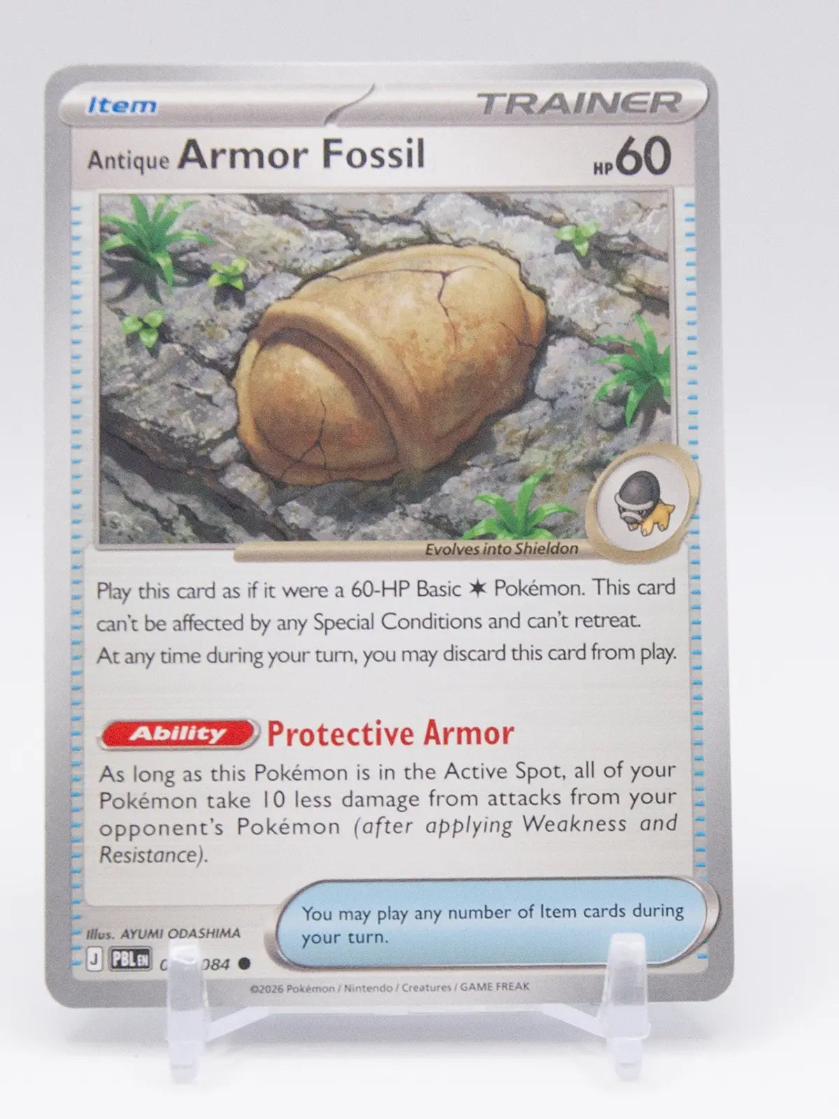 Antique Armor Fossil 2026 Pokémon Pitch Black #072/084