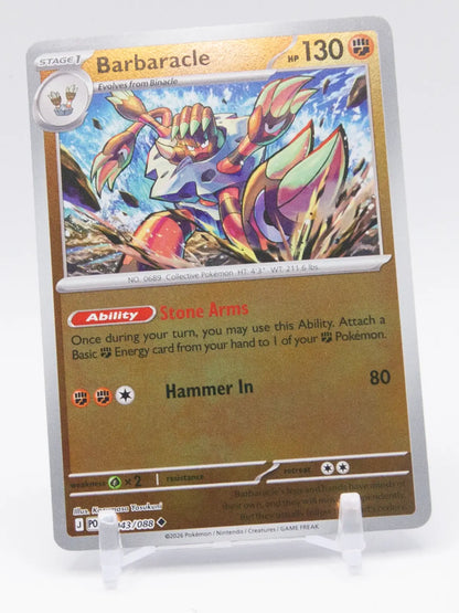 Barbaracle 2026 Pokémon Perfect Order #043/088 (Reverse Holo)