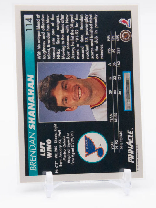 Brendan Shanahan Blues Pinnacle 1992-93 #114