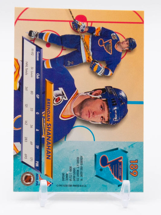 Brendan Shanahan Blues Fleer Ultra 1993-94 #189