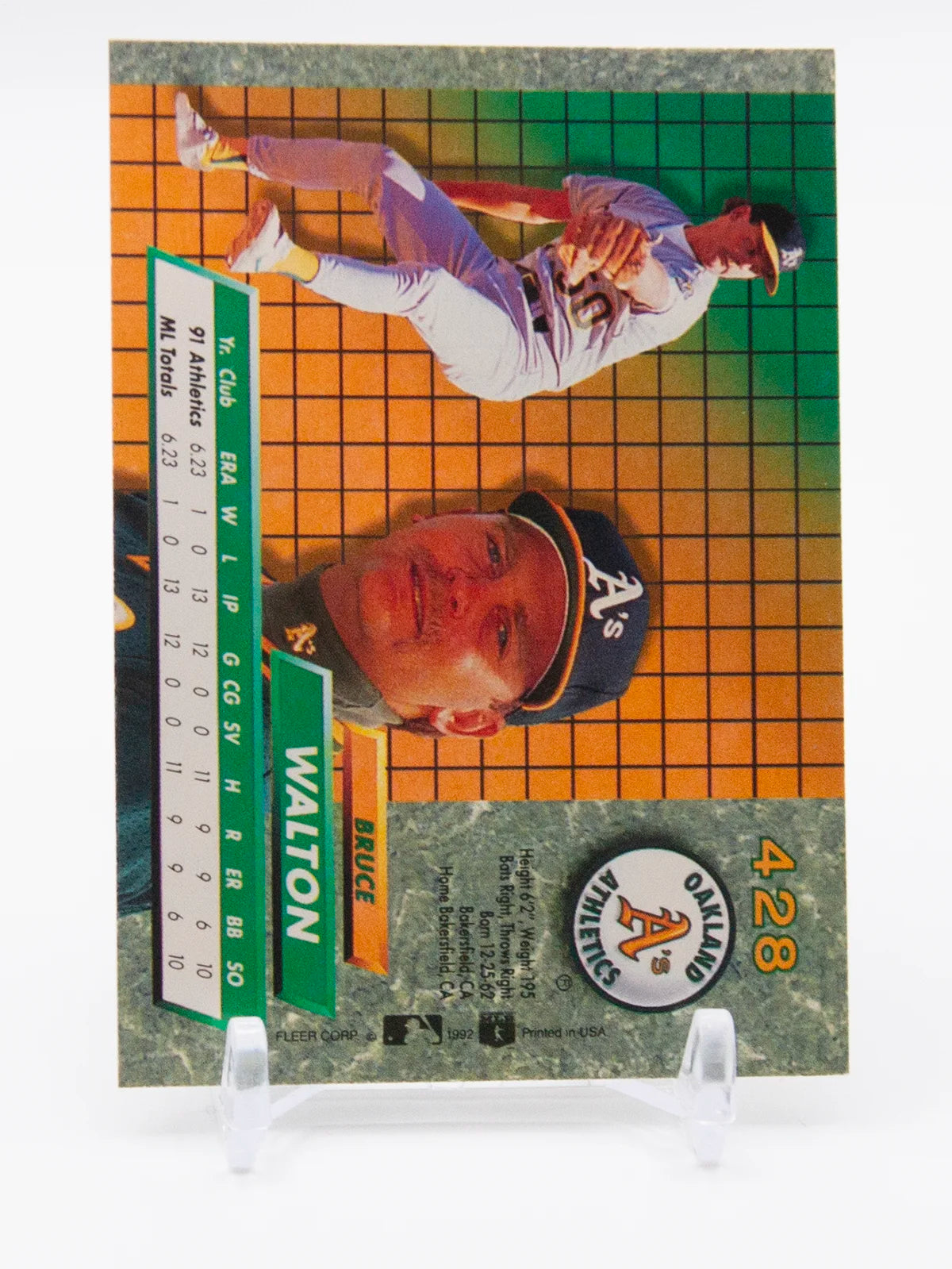 Bruce Walton Athletics Fleer Ultra Rookie 1992 #428