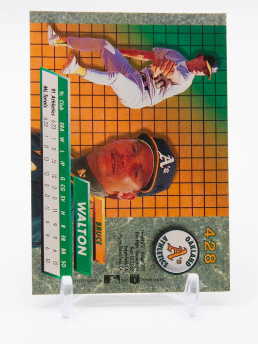Bruce Walton Athletics Fleer Ultra Rookie 1992 #428