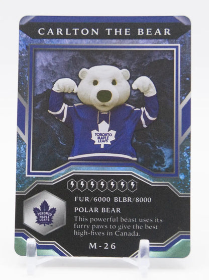 Carlton the Bear Maple Leafs Upper Deck Mascots 2020-21 #M-26