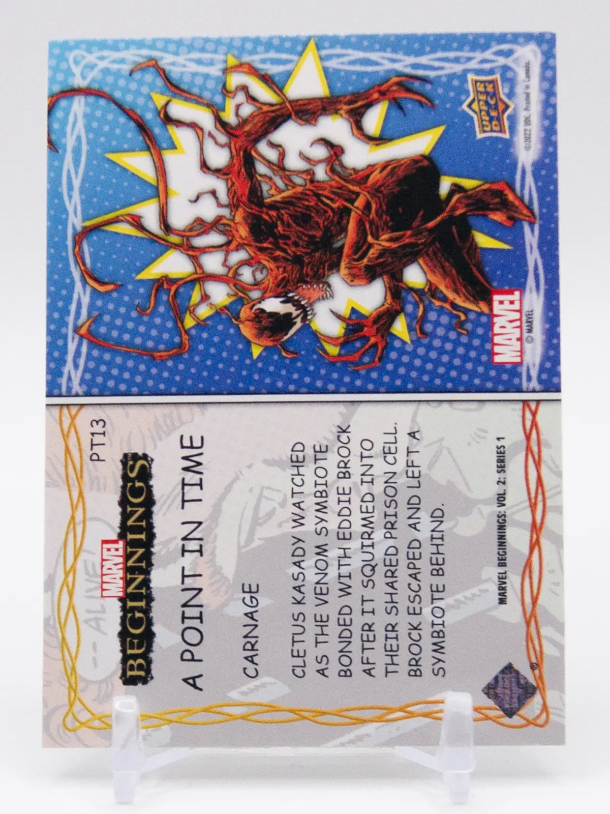 Carnage A Point in Time 2023 Marvel Beginnings Upper Deck #PT13