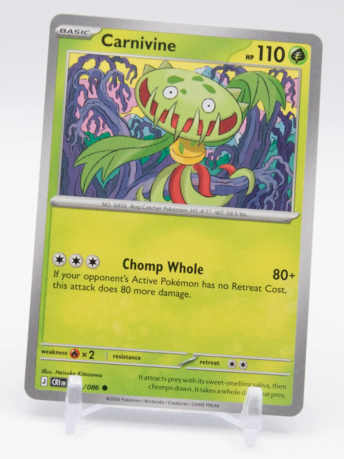 Carnivine 2026 Pokémon Chaos Rising #004/086