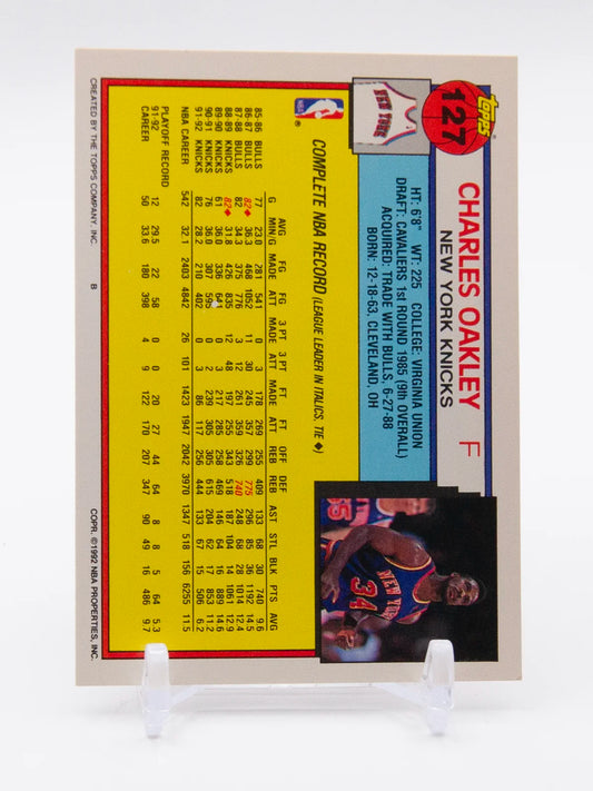 Charles Oakley Knicks Topps 1991-92 #127