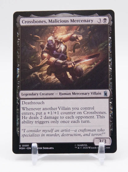 Crossbones, Malicious Mercenary 2026 MTG Marvel Super Heroes #91