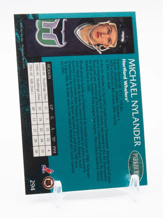 Michael Nylander Whalers Parkhurst Rookie 1992-93 #294