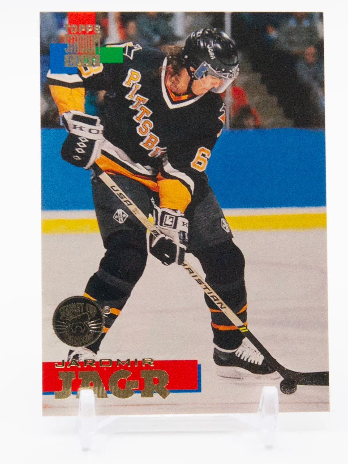 Jaromir Jagr Penguins Topps Stadium Club Stanley Cup Champion 1994-95 #68