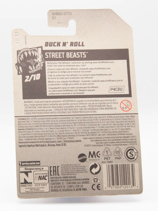 Hot Wheels Duck N’ Roll Yellow Street Beasts 132/250