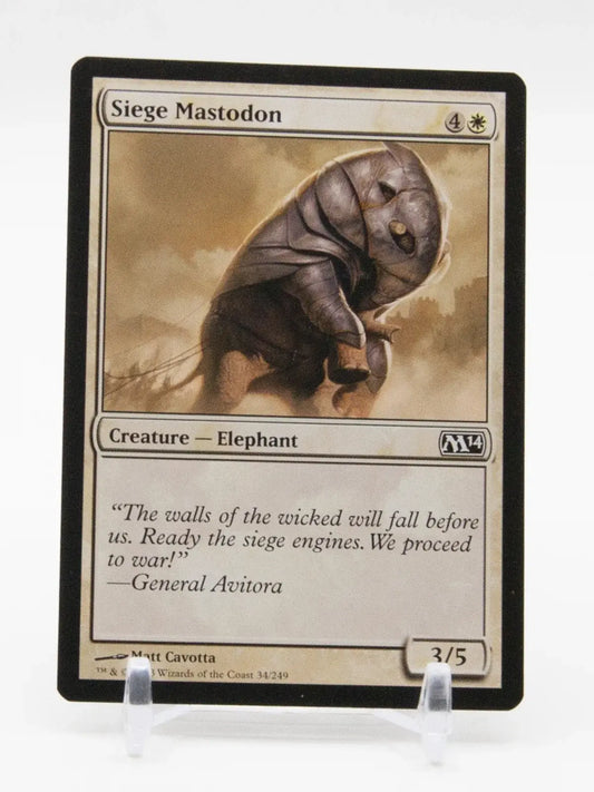 Siege Mastodon 2013 MTG M14 #014/264