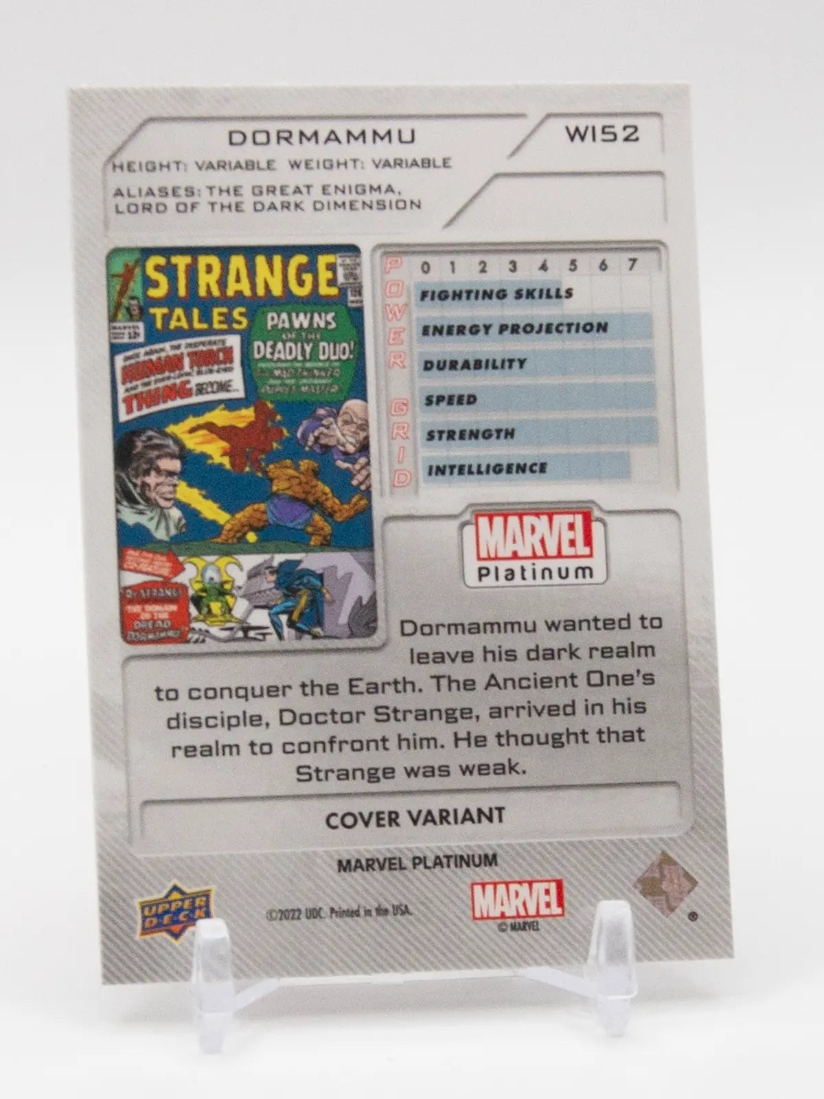 Strange Tales Dormammu Upper Deck Marvel Platinum 2022 #W152