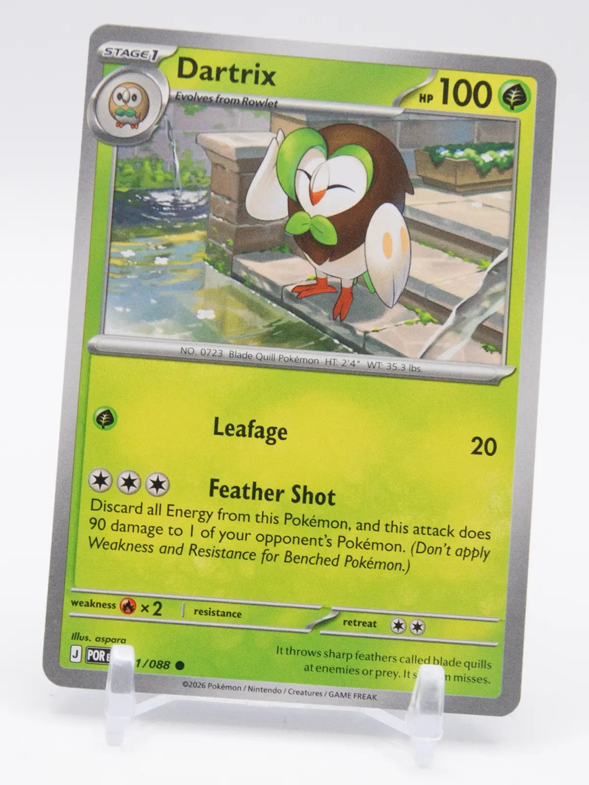 Dartrix 2026 Pokémon Perfect Order #011/088