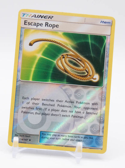 Escape Rope 2017 Pokémon Burning Shadows #114/147 (Reverse Holo)
