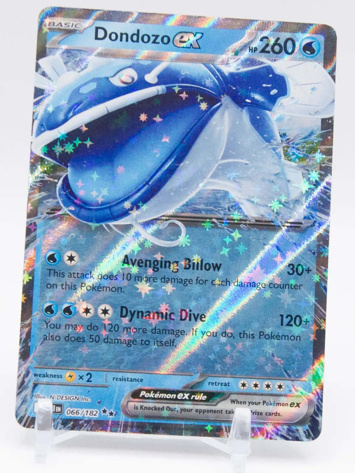 Dondozo ex 2025 Pokémon Destined Rivals #066/182 (Holo)
