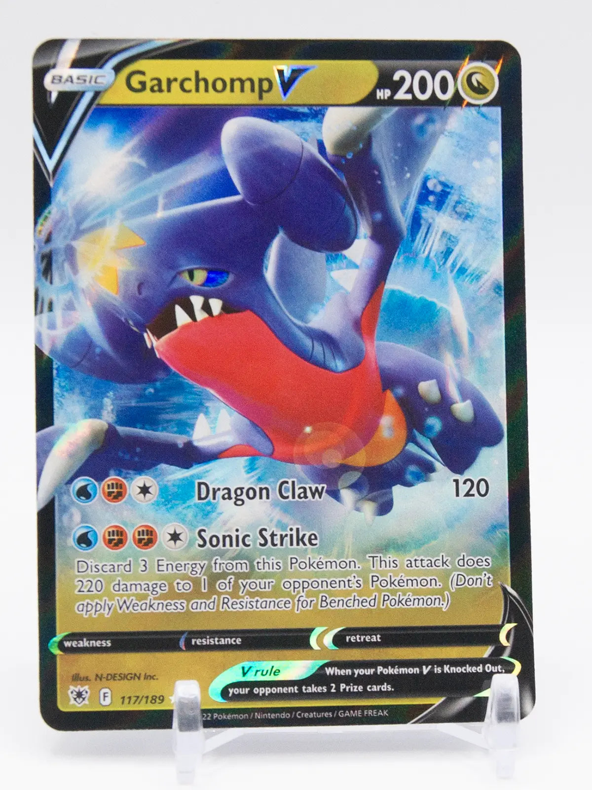 Garchomp V 2022 Pokémon Astral Radiance #117/189 (Holo)