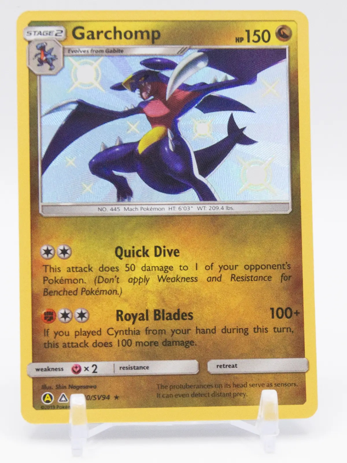 Garchomp 2019 Pokémon Hidden Fates Shiny Vault #SV40/SV94 (Holo)
