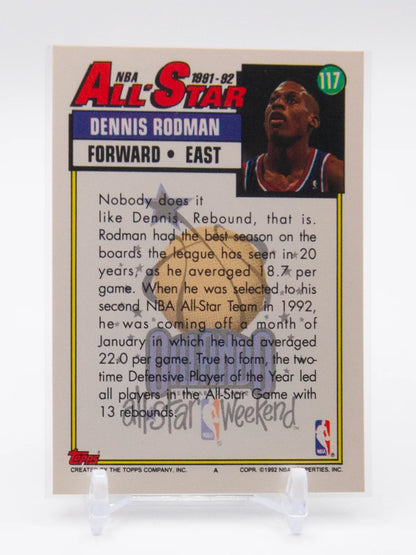 Dennis Rodman Spurs Topps 1991-92 #117
