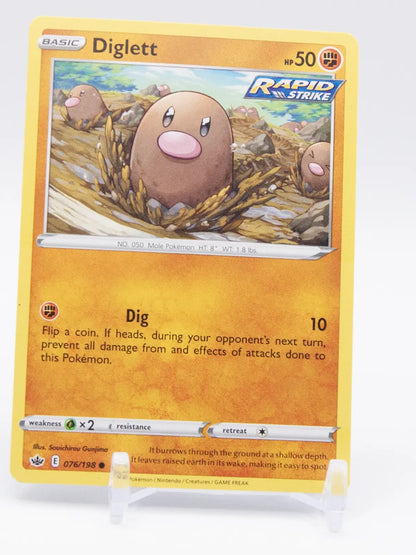 Diglett 2021 Pokémon Chilling Reign #076/198