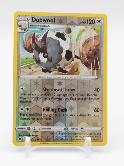 Dubwool 2023 Pokémon Crown Zenith #122/159 (Reverse Holo)