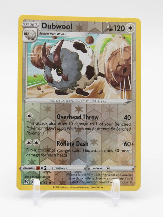 Dubwool 2023 Pokémon Crown Zenith #122/159 (Reverse Holo)