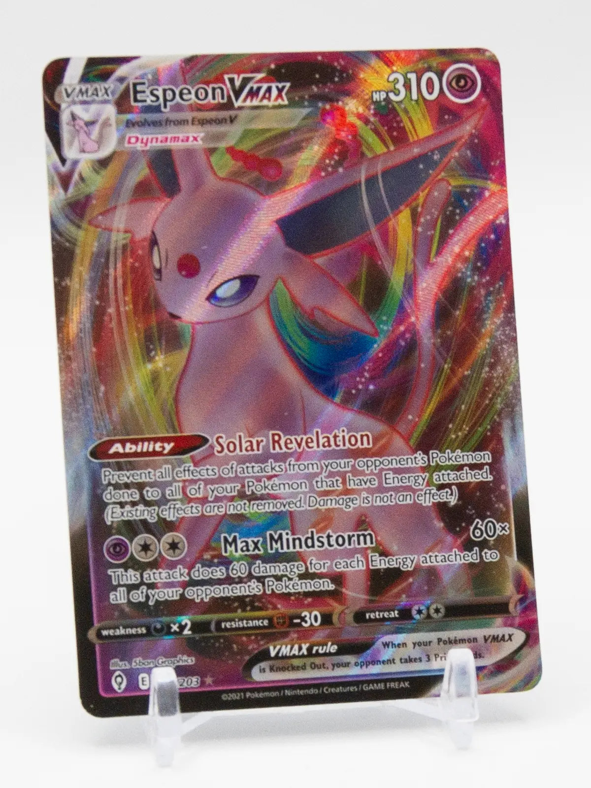 Espeon VMAX 2021 Pokémon Sword & Shield – Evolving Skies #065/203
