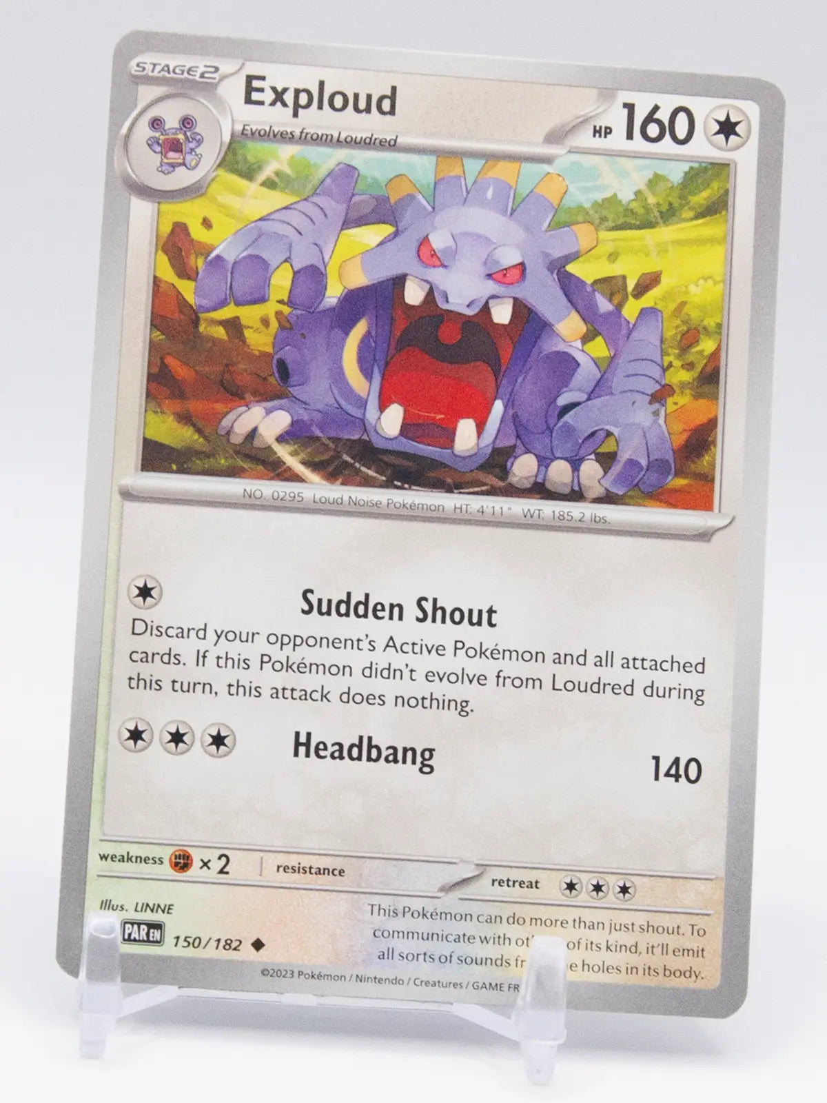 Exploud 2023 Pokémon Paradox Rift #150/182