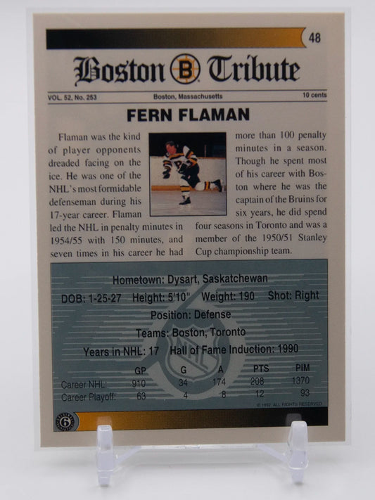 Fern Flaman Bruins Ultimate Original 6 1992 #48