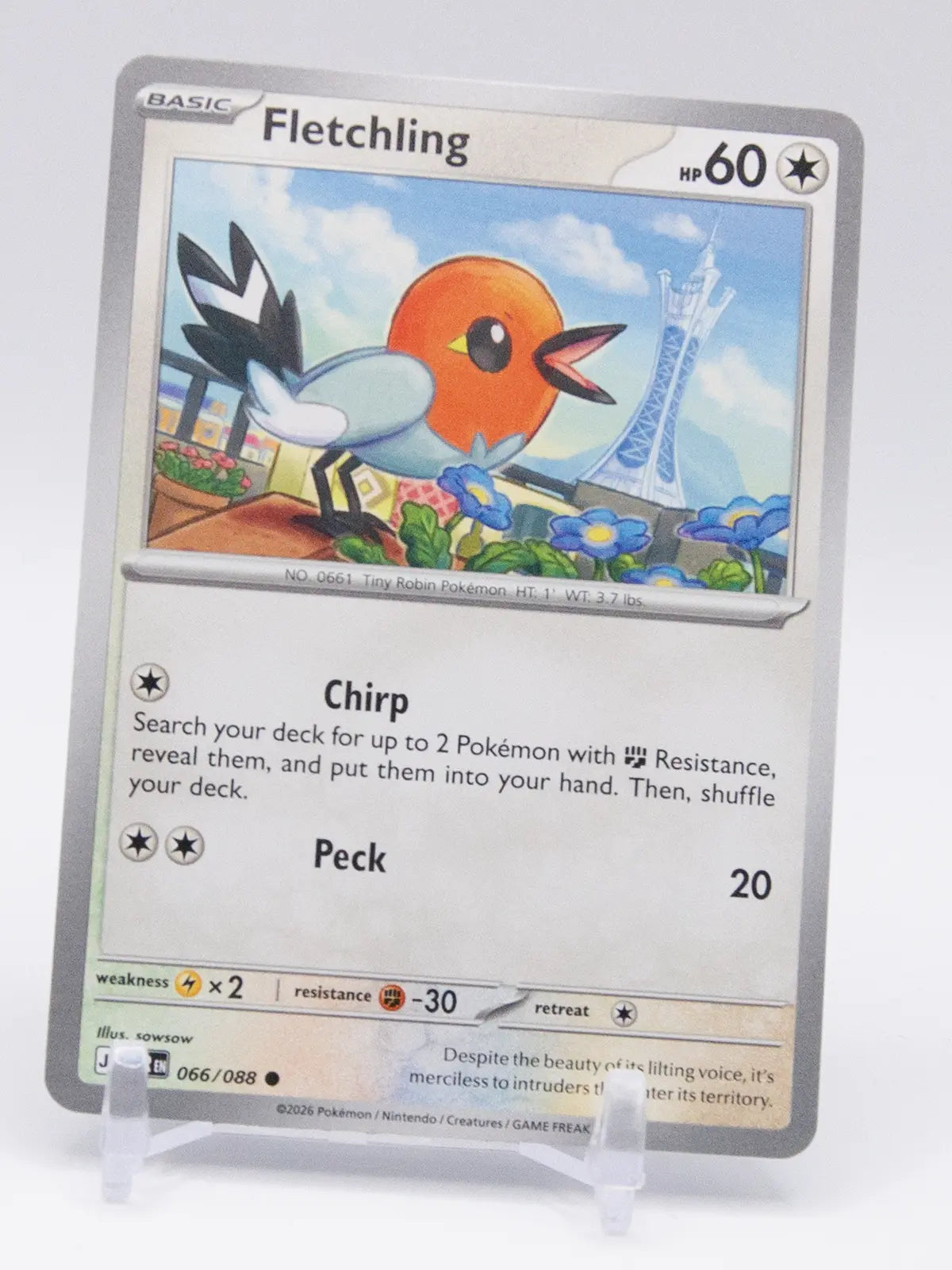 Fletchling 2026 Pokémon Perfect Order #066/088