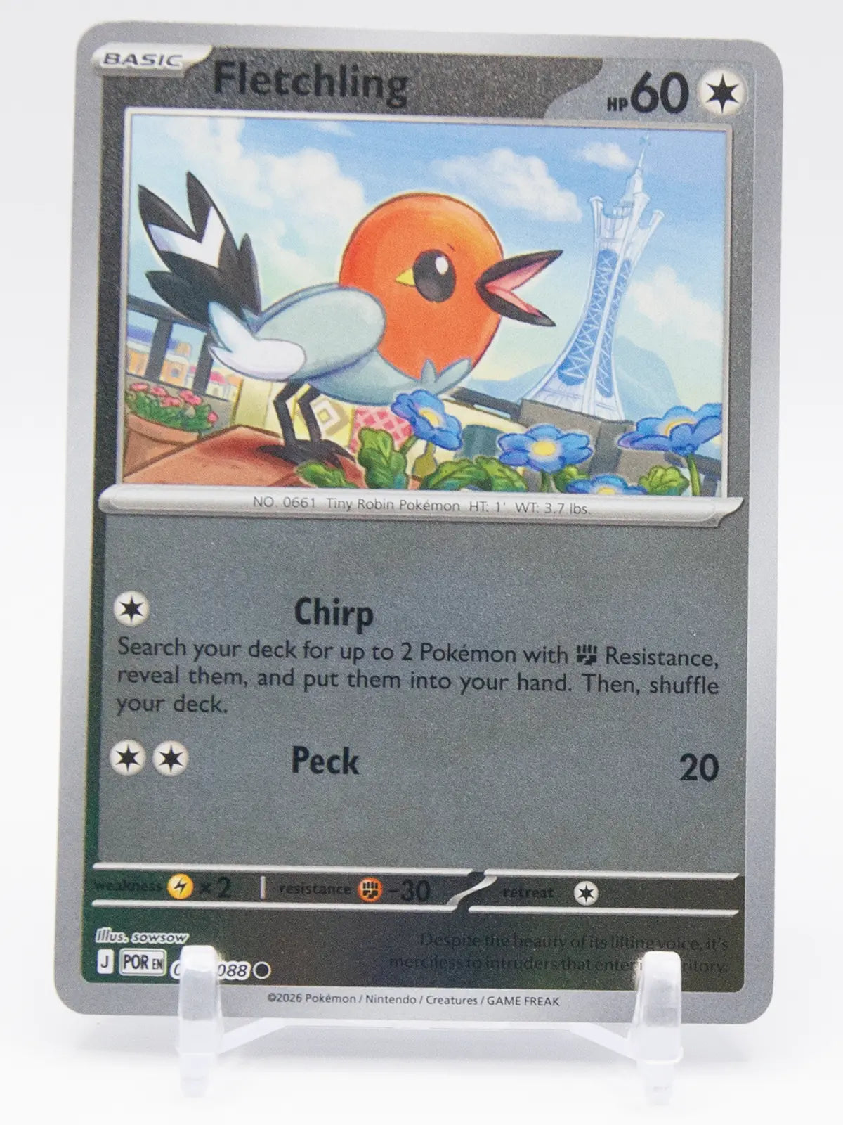 Fletchling 2026 Pokémon Perfect Order #066/088 (Reverse Holo)