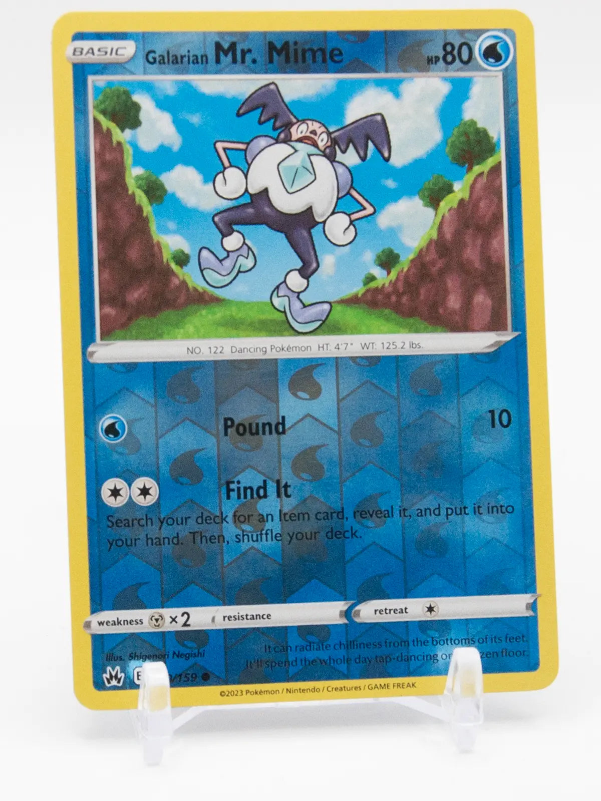 Galarian Mr. Mime 2023 Pokémon Crown Zenith #030/159 (Reverse Holo)