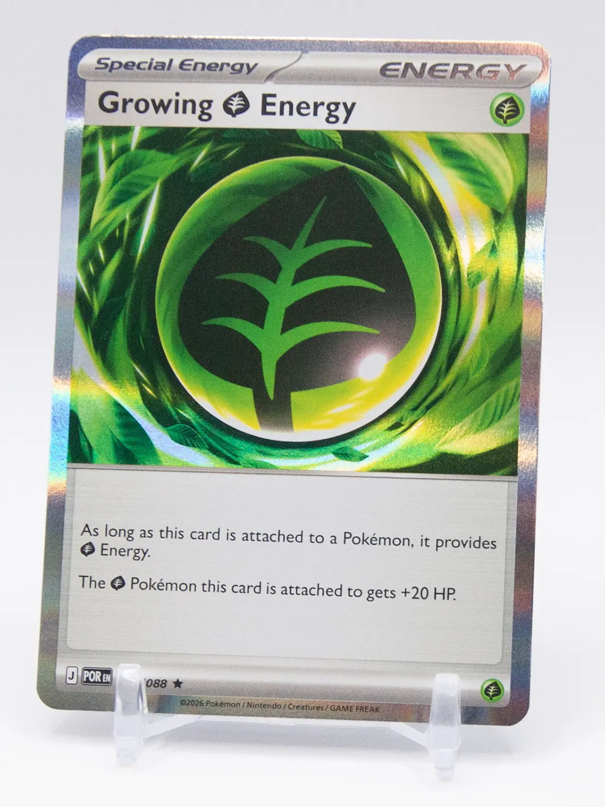 Growing Grass Energy 2026 Pokémon Perfect Order #086/088 (Holo)