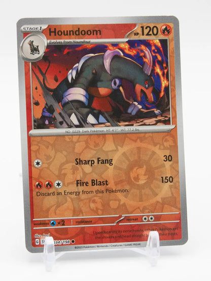 Houndoom 2023 Pokémon Scarlet & Violet #034/198 (Reverse Holo)
