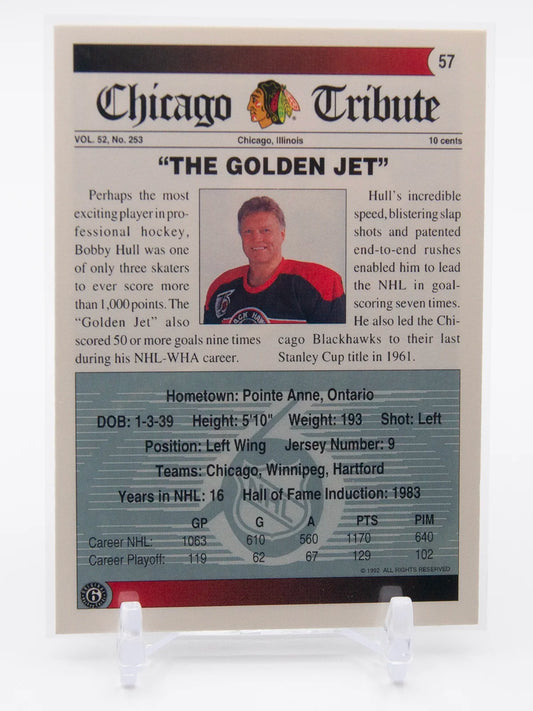 Bobby Hull Blackhawks Ultimate Original 6 1992 #57