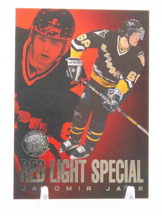 Jaromir Jagr Penguins Fleer Ultra Red Light Special Medallion 1995-96 #4/10