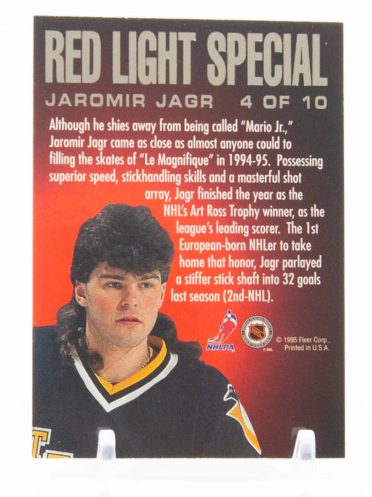 Jaromir Jagr Penguins Fleer Ultra Red Light Special Medallion 1995-96 #4/10